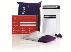 Coex Futártasak C3+ 350x460 + 50 mm. szilikonos záródás 100 db/csomag Coex Fehér/Fekete - suplix