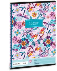 Ars Una Füzet iskolai A5, 32lap, sima 20-32 Ars Una CATALINA (5094) 21 10db/csomag