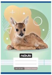 Nebulo Füzet, A5, 4. osztályos vonalas, 21-32, Állatos minták, 16 db/csomag Nebulo