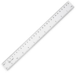 BLUERING Vonalzó 30cm, kemény műanyag Bluering® - suplix