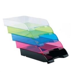 BLUERING Irattálca műanyag 550 extra széles 345x270x67mm, Bluering®, áttetsző piros - suplix