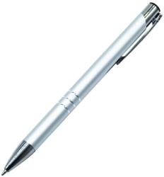  Golyóstoll nyomógombos fém ezüst test, Channel, írásszín kék - suplix