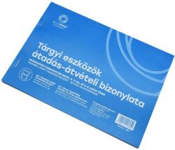 Bluering Tárgyi eszköz átadás átvétel bizonylat gazdálkodó szervezeten belül 25x4lapos A5, fekvő B. 11-66 Bluering® - suplix