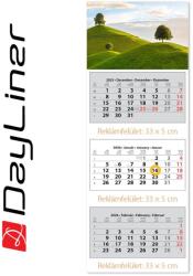 Dayliner Speditőr naptár 3 tömb, 3 hónap SP-3 330 × 880 mm, fehér lapokkal Hangulat Dayliner 2026 - suplix