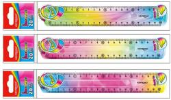 Keyroad Vonalzó 20 cm, flexibilis Keyroad Flex Draw színátmenetes