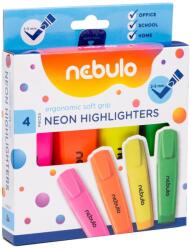 Nebulo Szövegkiemelő készlet, Nebulo, 4 klf. neon szín - suplix