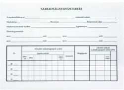 Bluering Szabadságnyilvántartás A5, B. 18-50 - suplix