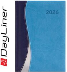 Dayliner Határidőnapló Dubai A5 heti, fehér lapokkal kék-világoskék Dayliner 2026 - suplix