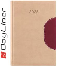 Dayliner Határidőnapló Memphis B5 heti, fehér lapokkal bézs-padlizsán Dayliner 2026 - suplix