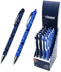 Vinson Golyóstoll nyomógombos 0, 7mm Vinson Point K36 vegyes test displ 24 db/display - suplix