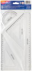 Nebulo Vonalzókészlet, 4 db-os, 30 cm-es vonalzóval, Nebulo