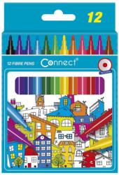 Connect Rostirón, filctoll készlet, Connect kerek test, 12 klf. szín - suplix