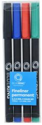 BLUERING Rostirón, tűfilc alkoholos készlet, 0, 4mm, OHP Bluering® S, 4 klf. szín