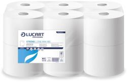 Lucart Toalettpapír 2 rétegű közületi átmérő: 18, 2 cm laponkénti adagolás 12 tek/csom Strong L-One Mini Lucart_812501J hófehér - suplix