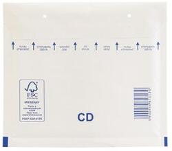 Bluering Légpárnás tasak CD szilikon külső méret 200x175mm, belső méret 180x165mm, Bluering® fehér - suplix