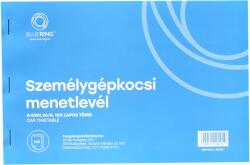 Bluering Személygépkocsi menetlevél A5, 100 lapos D. GEPJ. 36/5 Bluering® - suplix