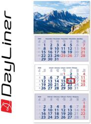 Dayliner Speditőr naptár 3 tömb, 3 hónap Maxi Club 350 × 820 mm, fehér lapokkal Hegy Dayliner 2026 - suplix