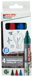 edding Táblamarker készlet, 1, 5-3mm, kerek Edding 28 EcoLine, 4 klf. szín - suplix