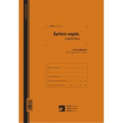 Nyomell Építési napló 25x3lapos +9 db 3lapos garnitúra B. ÉTI. 820/V - suplix