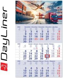 Dayliner Speditőr naptár 1 tömb, 3 hónap Primus Club 300 × 480 mm, fehér lapokkal Logisztika Dayliner 2026 - suplix