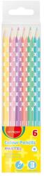 Keyroad Színes ceruza készlet háromszögletű Keyroad Pastel 6 klf. pasztell szín - suplix