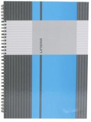 Marker Spirálfüzet A4, 80lap kockás, keményfedelű Marker Linear