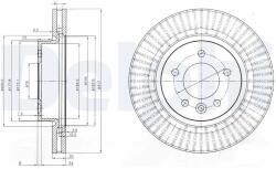 DELPHI féktárcsa DELPHI BG9006C (BG9006C)