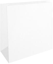 Tasak redős-talpas tasak 50x55x10cm, kraft fehér - suplix