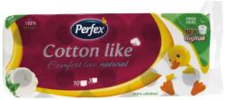 Perfex Toalettpapír 3 rétegű kistekercses 100% cellulóz 10 tekercs/csomag Cotton Like Comfort Line Natural Boni Perfex fehér - suplix