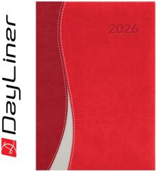Dayliner Határidőnapló Dubai A5 heti, fehér lapokkal piros-piros Dayliner 2026 - suplix