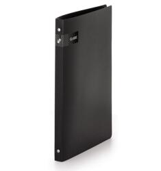 KARTON P+P Gyűrűskönyv A4, 4 gyűrűs 2cm gerinc PP, Karton P+P Opaline fekete - suplix