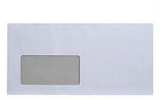 Bluering Boríték LC6/5 enyvezett bélésnyomott bal ablakos 35x90mm 114x229mm B20A20 Bluering® fehér - suplix