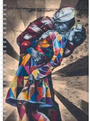 Dayliner Határidőnapló InSpiral A5 heti, fehér lapokkal Graffiti Dayliner 2026 - suplix