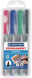 Centropen Alkoholos marker 1mm, M, Centropen 2846, 4 klf. szín
