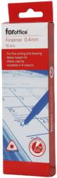 Foroffice Rostirón, tűfilc vízbázisú, 0, 4mm, Foroffice kék - suplix