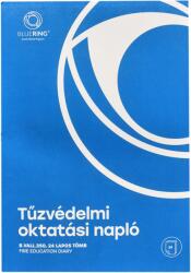 Bluering Tűzvédelmi oktatási napló 24lapos A4, álló B. VALL. 350 Bluering® - suplix