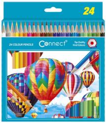 Connect Színes ceruza készlet, hatszögletű Connect 24 klf. szín - suplix