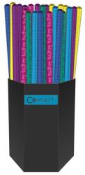 Connect Grafitceruza HB, metál színű kerek test, Connect 72 db/csomag, - suplix