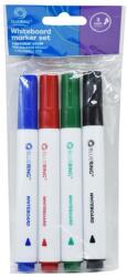 BLUERING Táblamarker készlet, kerek Bluering®, 4 klf. szín - suplix