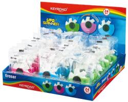 Keyroad Radír, PVC mentes 24 db/display Keyroad Ufo Spinner vegyes színek