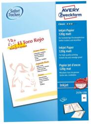 AVERY Fotópapír 210x297mm 120g 150 ív/doboz matt Avery fehér - suplix