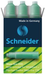 Schneider Utántöltő patron tábla- és flipchart markerhez 3 db/csom Schneider Maxx Eco 110 zöld - suplix