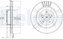 DELPHI féktárcsa DELPHI BG3413 (BG3413)