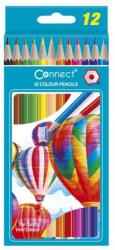 Connect Színes ceruza készlet, hatszögletű Connect 12 klf. szín