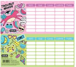 Nebulo Órarend egylapos Girl Power, 25 db/csomag, Nebulo