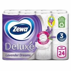 Zewa Toalettpapír 3 rétegű kistekercses 100 % cellulóz 150 lap/tekercs 24 tekercs/csomag Deluxe Zewa Levender Dreams