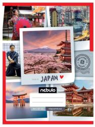 Nebulo Füzet, A4, kockás, 87-32, ország-város minták, 12 db/csomag Nebulo