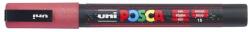 uni Dekormarker 0, 9-1, 3mm, Uni-Posca PC-3ML csillámló piros - suplix