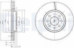 DELPHI féktárcsa DELPHI BG3989 (BG3989)