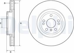 DELPHI féktárcsa DELPHI BG9148C (BG9148C)